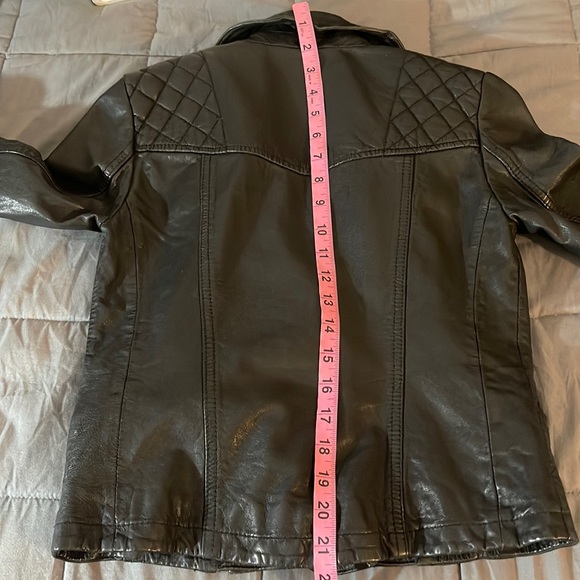 ALLSAINTS Catch Sheep Leather Moto Biker Jacket in Black silver hardware Size 0. - Picture 14 of 16